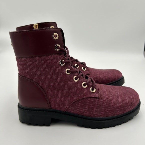 Michael Kors Alistair Booties Burgundy - Picture 1 of 8